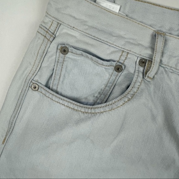 American Eagle Light Wash Cropped Wide Leg Jeans - Picture 4 of 13